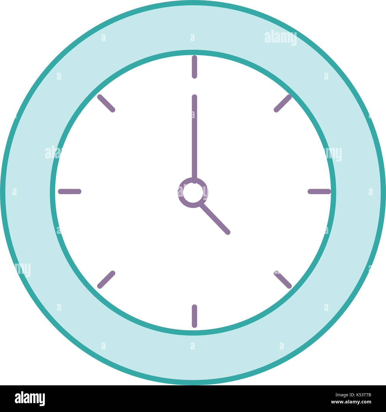 time clock isolated icon vector illustration design Stock Vector Image ...