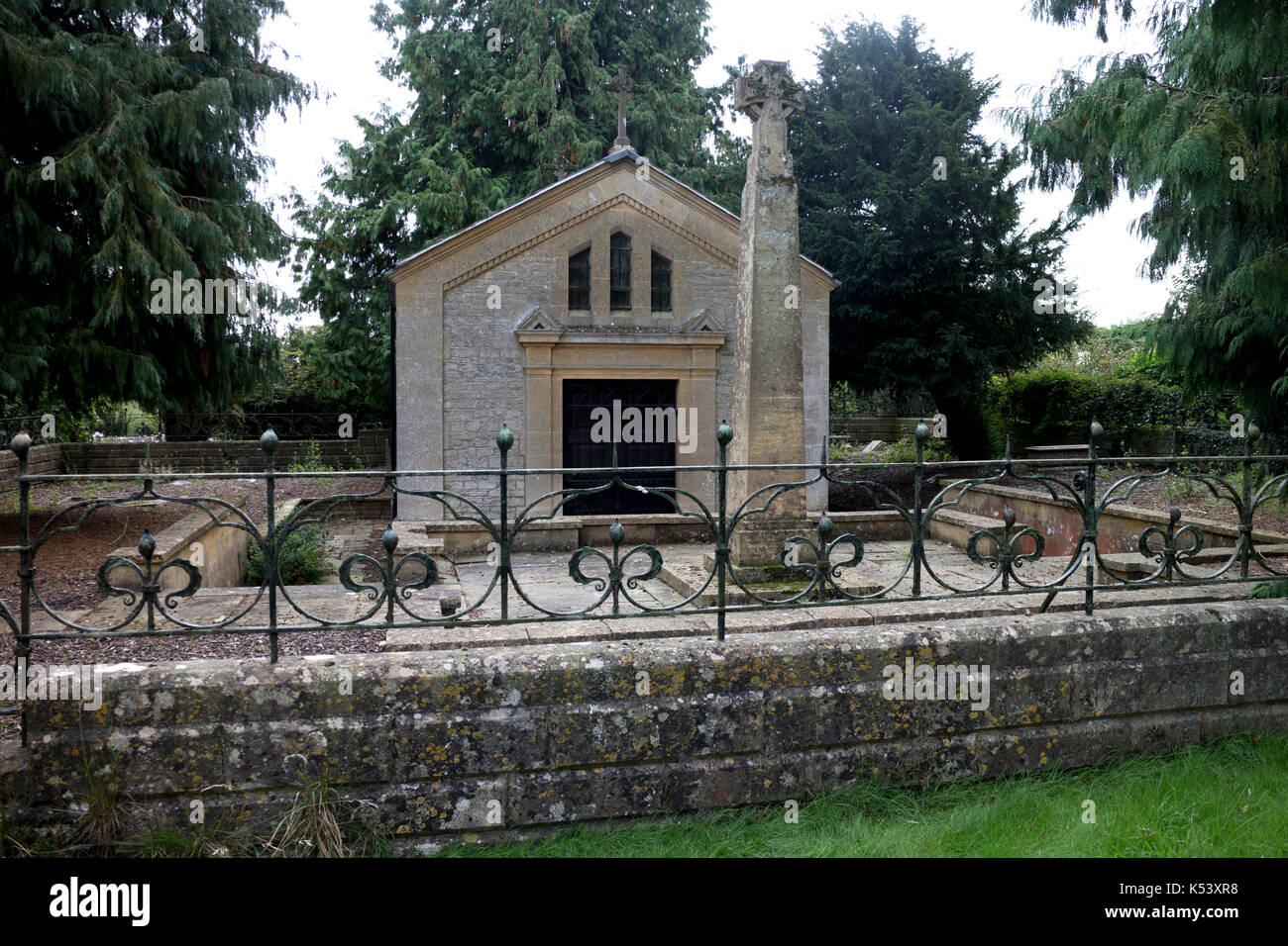 The du Cros mausoleum, Holt Trinity churchyard, Finstock, Oxfordshire