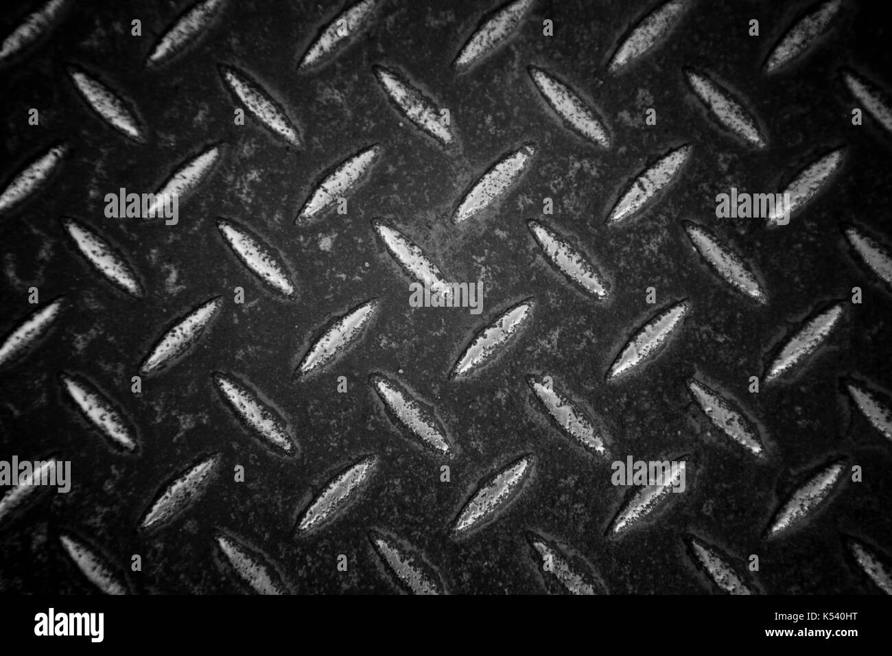 black and white metal plate texture or abstract steel background Stock