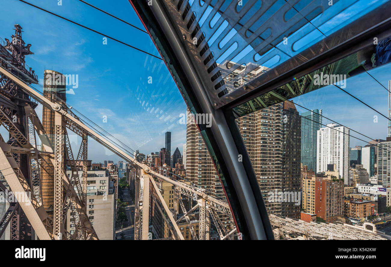 Roosevelt Island Tramway, USA, New York, NYC, Manhattan Stock Photo