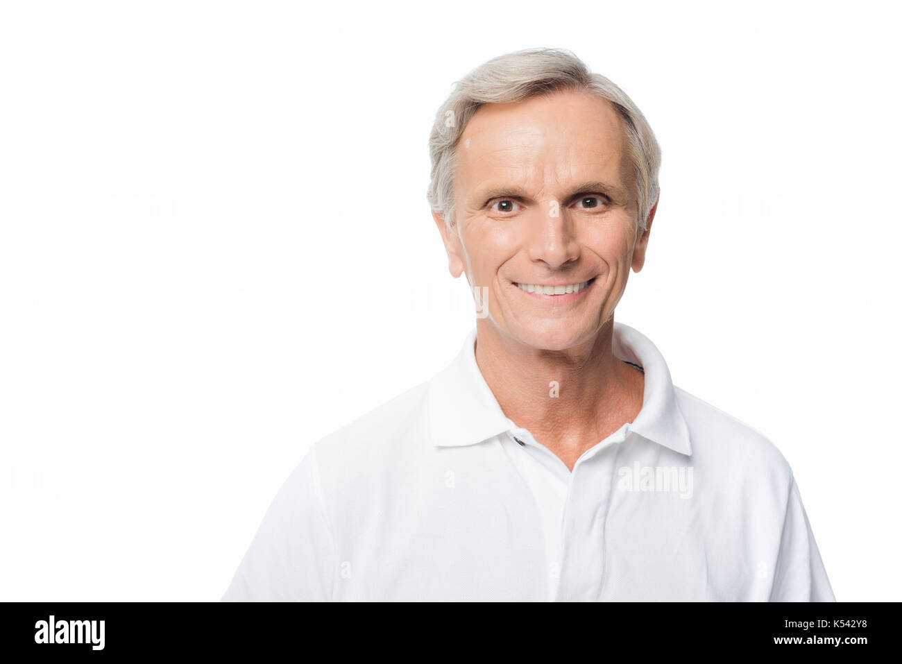 Happy cheerful european senior hi-res stock photography and images - Alamy