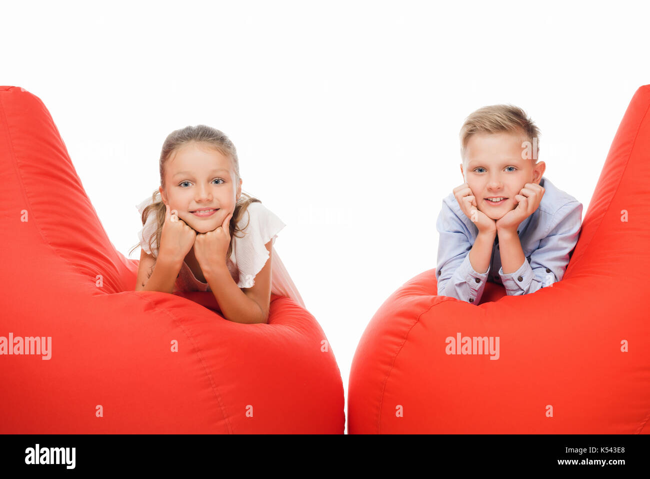 Girl lying on bean bag hi-res stock photography and images - Alamy