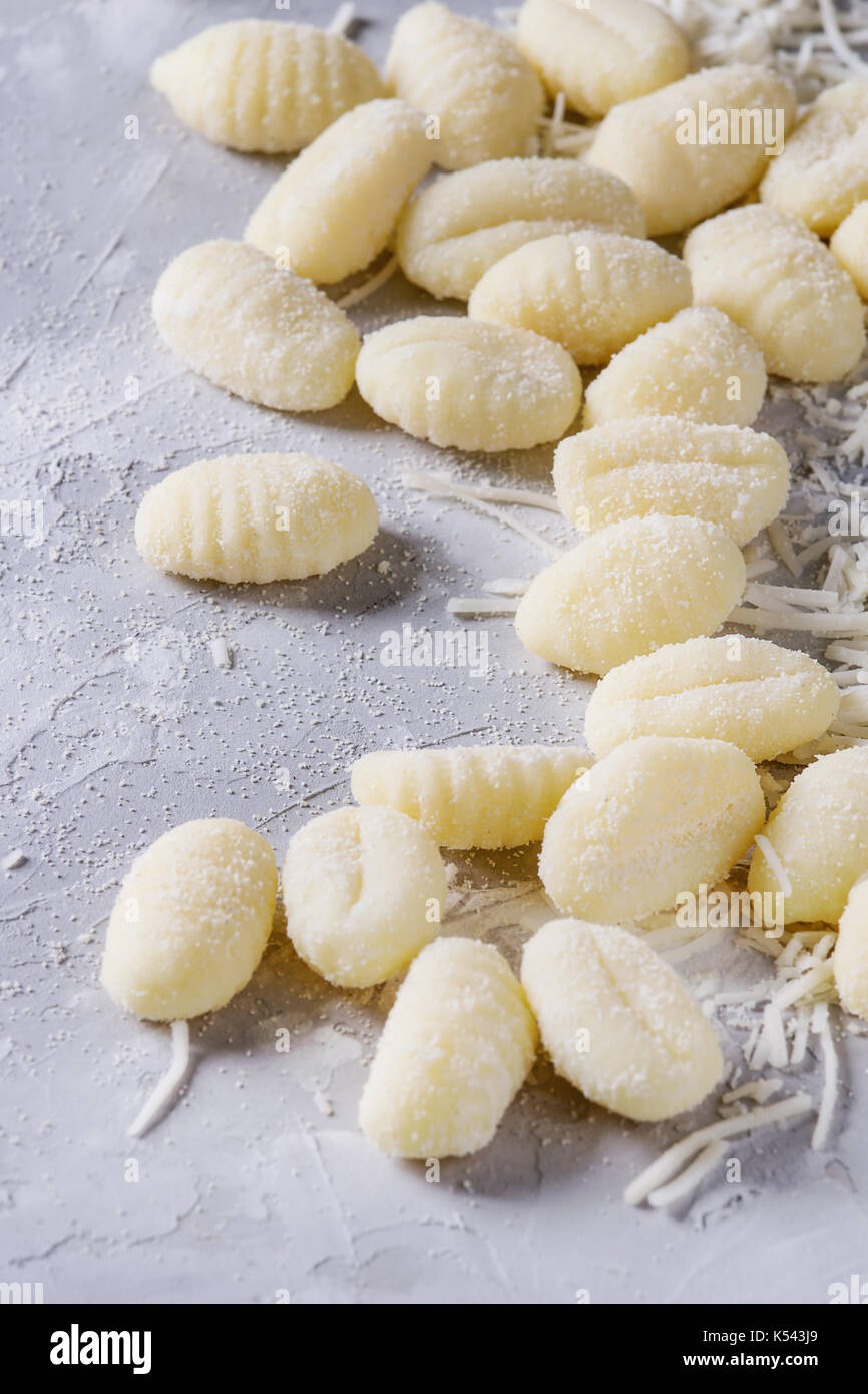 Raw uncooked potato gnocchi Stock Photo Alamy