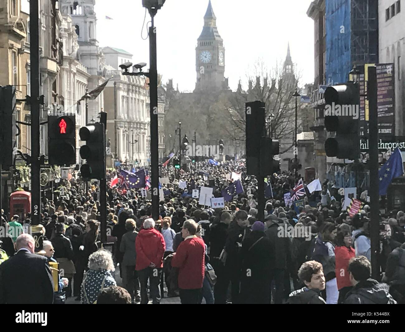 March for Europe 2017 Stock Photo