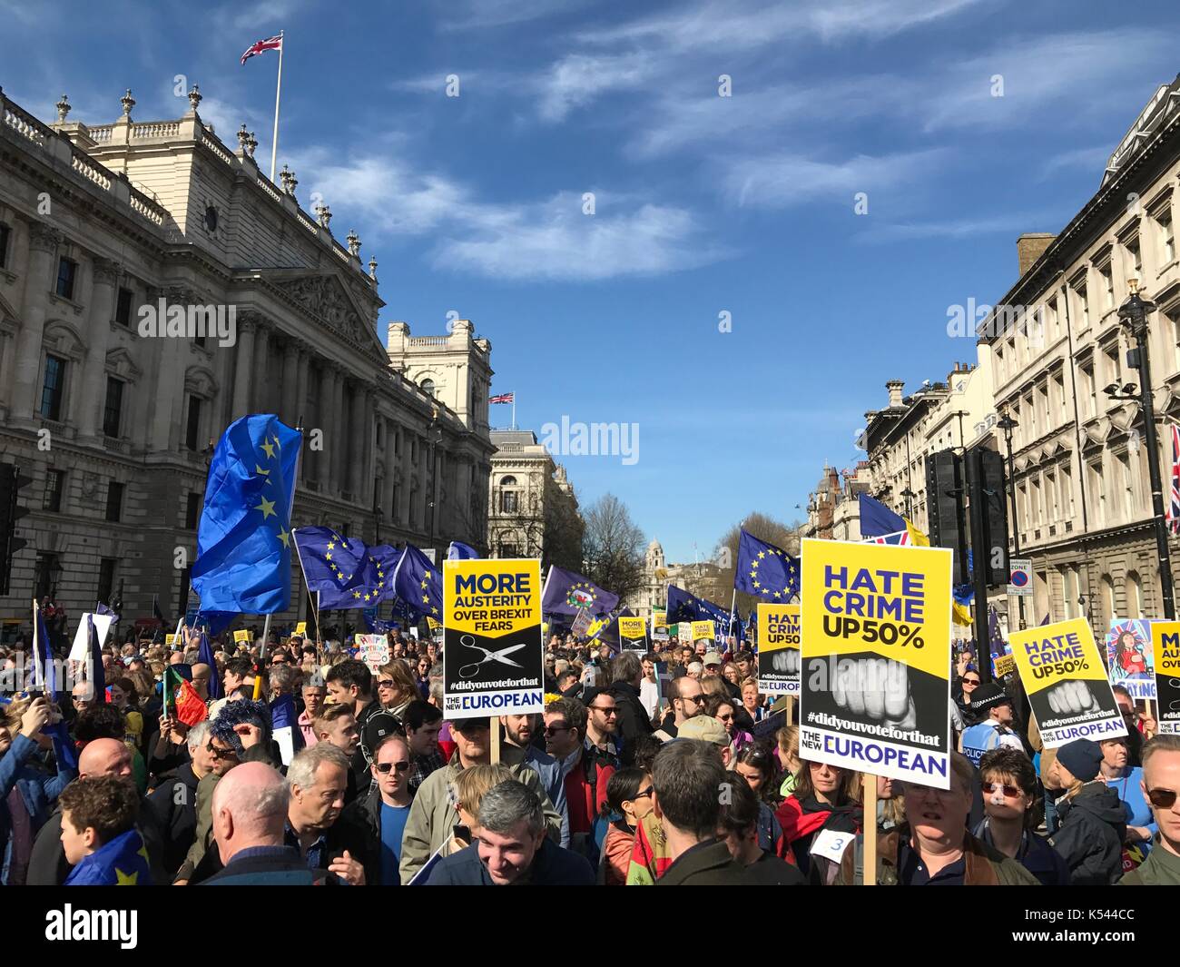 March for Europe 2017 Stock Photo