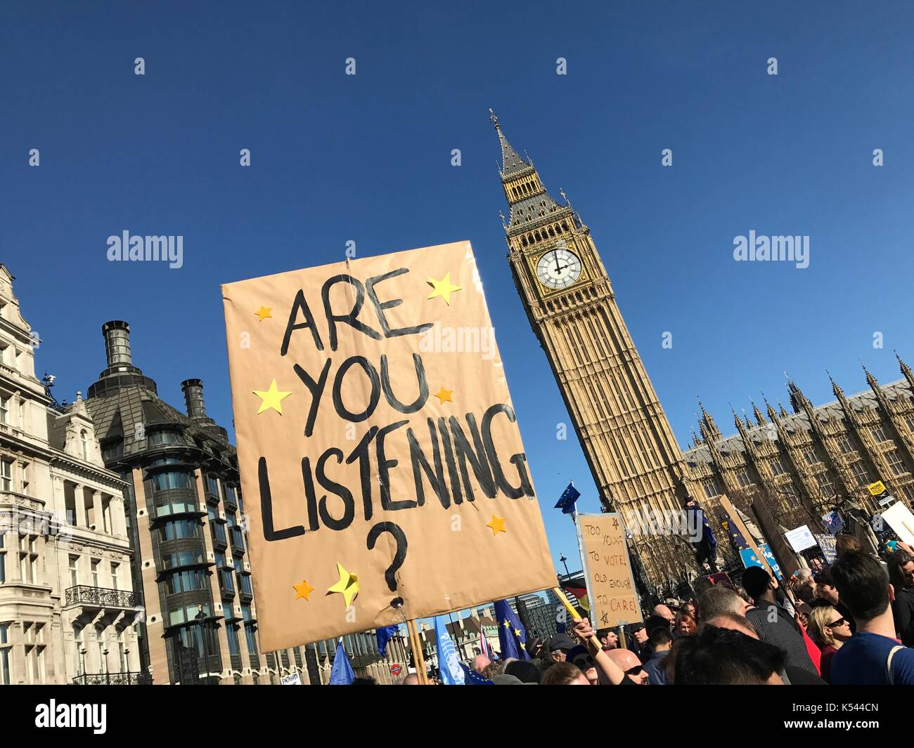 March for Europe 2017 Stock Photo