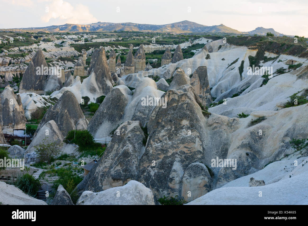 View over fairy chimney valley in Cappadocia of Turkey Stock Photo - Alamy
