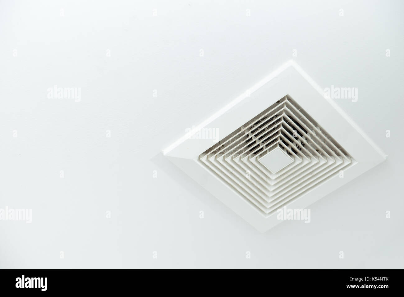 Air Duct with dust in the bathroom, Danger for health and the cause of