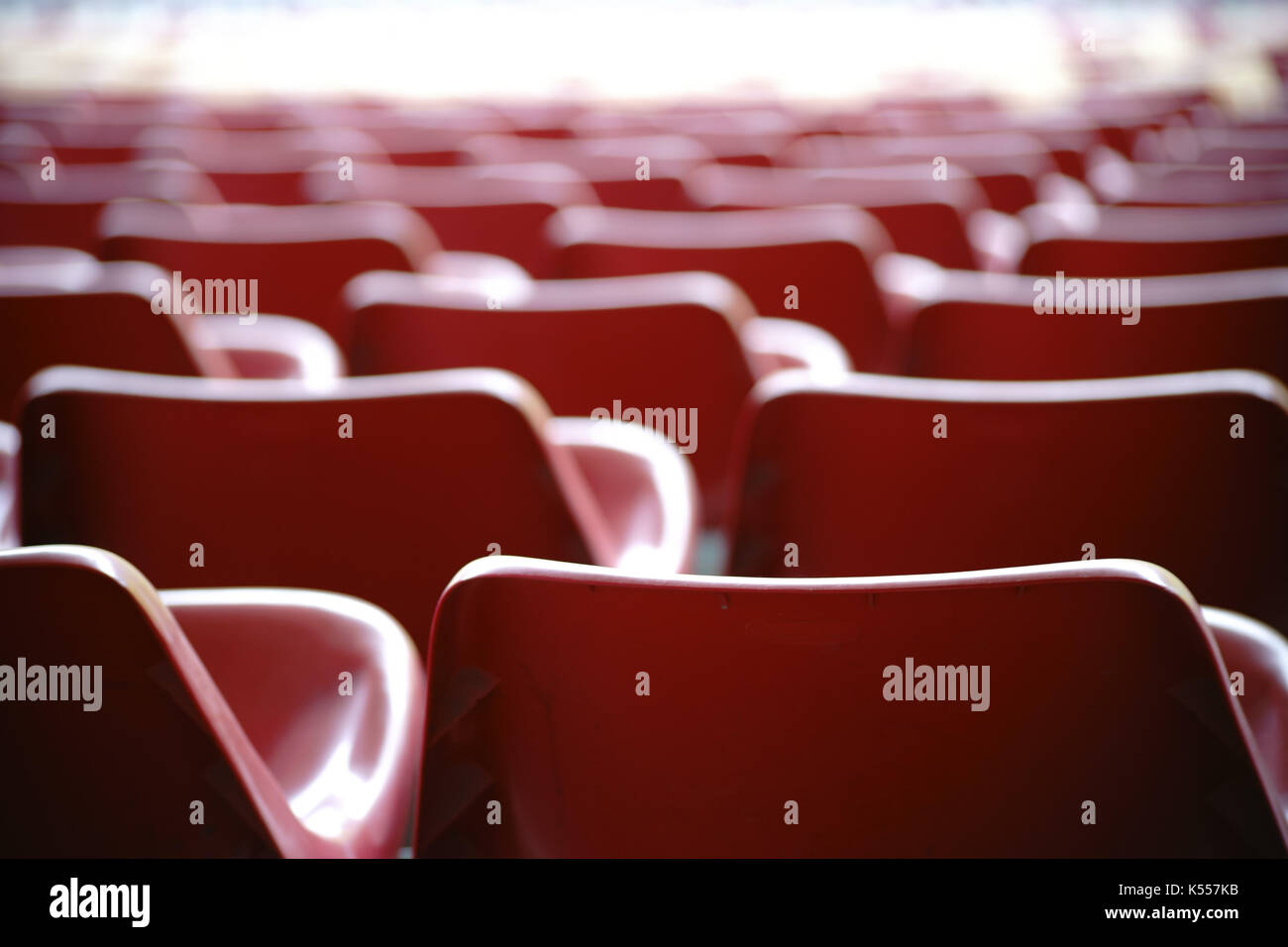 The abstract photograph of rows of seats in a stadium Stock Photo Alamy