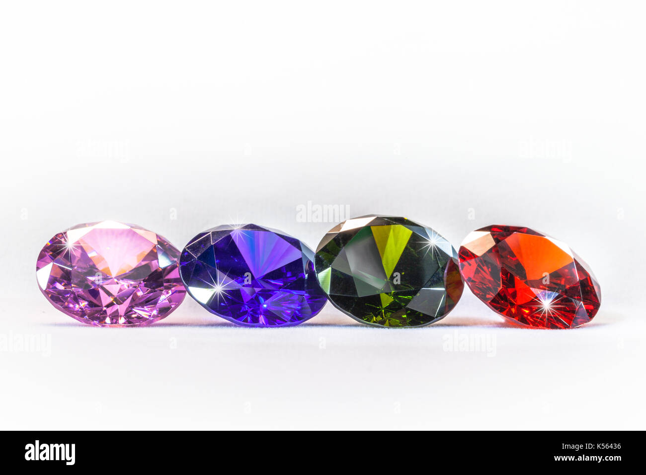 light pendant shine on dimon colorful dimons on white background Stock ...