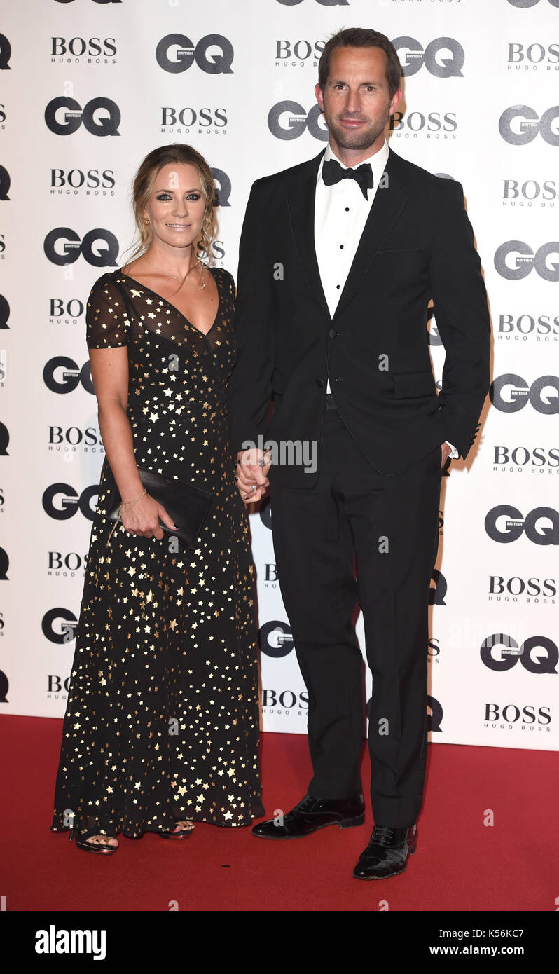 Photo Must Be Credited ©Alpha Press 079965 05/09/2017 Georgie Thompson and Ben Ainslie GQ Men Of The Year Awards 2017 at Tate Modern London Stock Photo