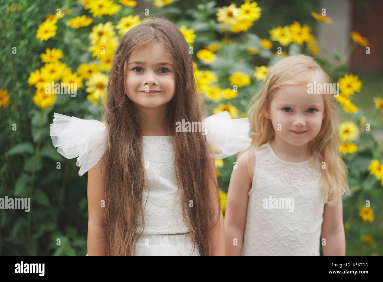 beautiful girl in white dress Stock Photo - Alamy