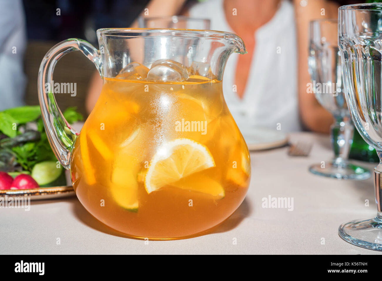 Closeup photo of homemade lemonade Stock Photo Alamy