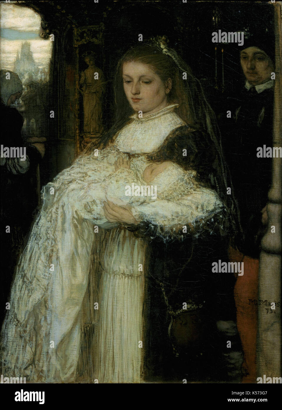 Matthijs Maris - Christening Procession in Lausanne Stock Photo - Alamy