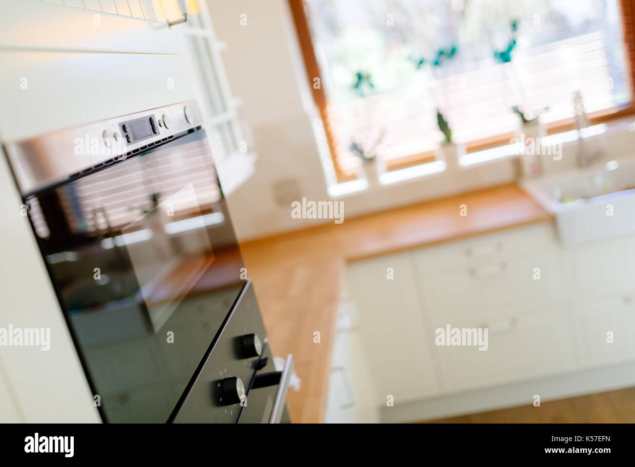 Kitchen appliances  in a contemporary interior Stock Photo