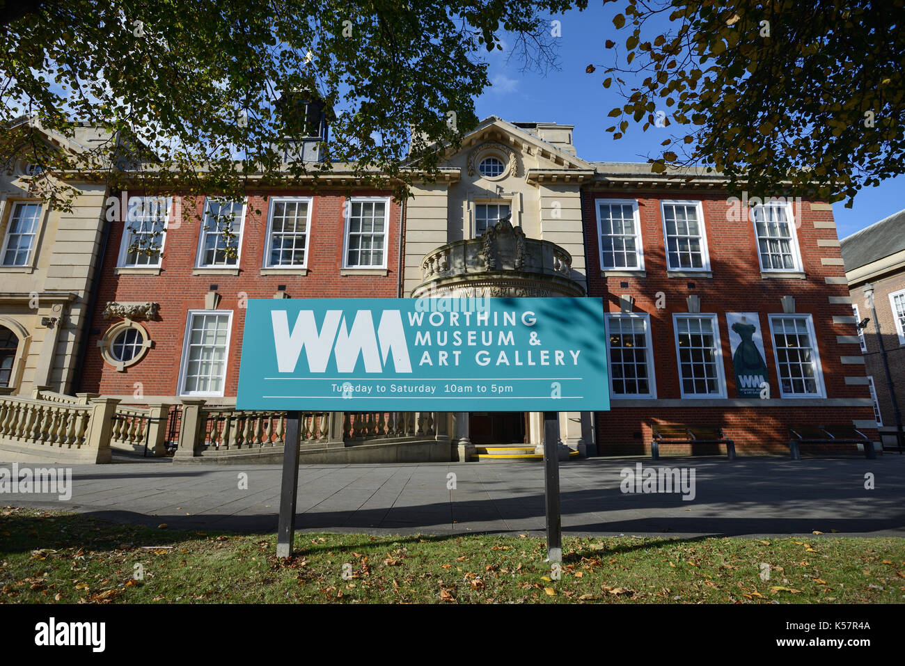 Worthing Museum And Art Gallery in Worthing, West Sussex, England, UK. Stock Photo