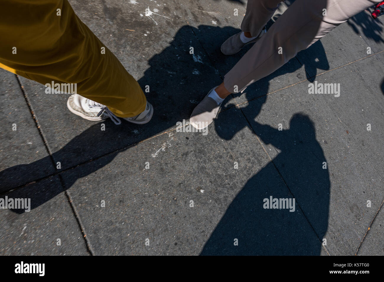 pickpocket in the streets of San Francisco Stock Photo