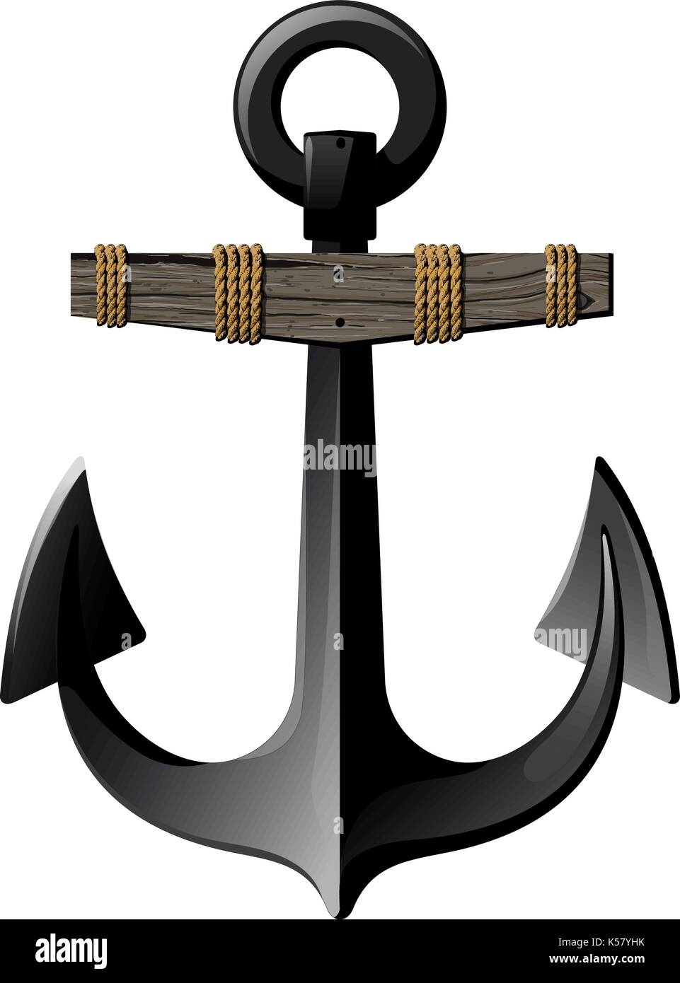 Old Anchor Stock Vector