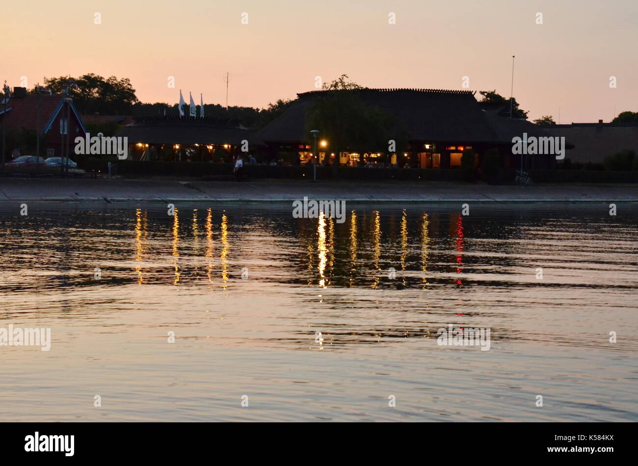 Shop buildings in Ruciane Nida, Masuria lake district in Poland, Europe,  Popular tourist place architecture aat the end of summer season, empty  exteri Stock Photo - Alamy