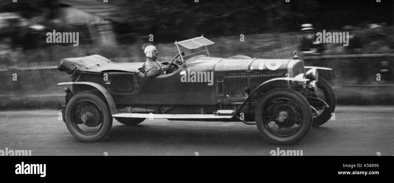 Sunbeam driven by Chassagne, finished 2nd 1925 Le Mans Stock Photo