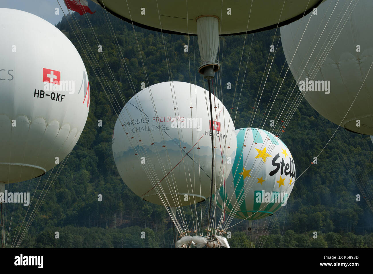 Gordon Bennet Balloon Race 2017 Stock Photo