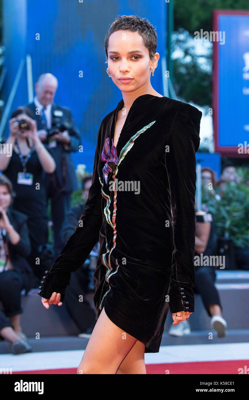 Venice, Italy. 08th Sep, 2017. Zoe Kravitz attending the 'Le Fidèle' premiere at the 74th Venice International Film Festival at the Palazzo del Cinema on September 08, 2017 in Venice, Italy Credit: Geisler-Fotopress/Alamy Live News Stock Photo