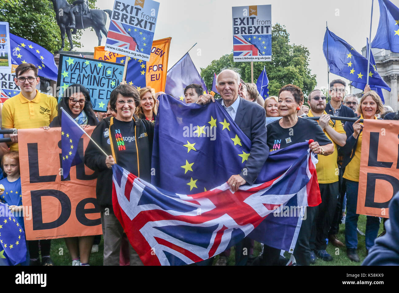 London, UK. 9th Sep, 2017. Liberal Democrat Party leader Vince Cable