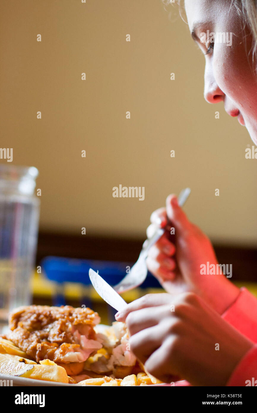 Child fish chips hires stock photography and images Alamy