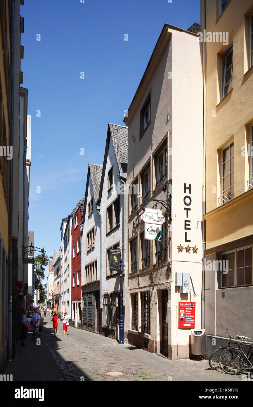 Historisches Häuser in der Altstadt , Köln, NordrheinWestfalen