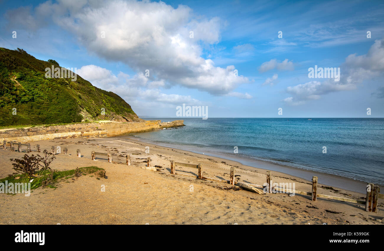 Pentewan sands Cornwall Stock Photo