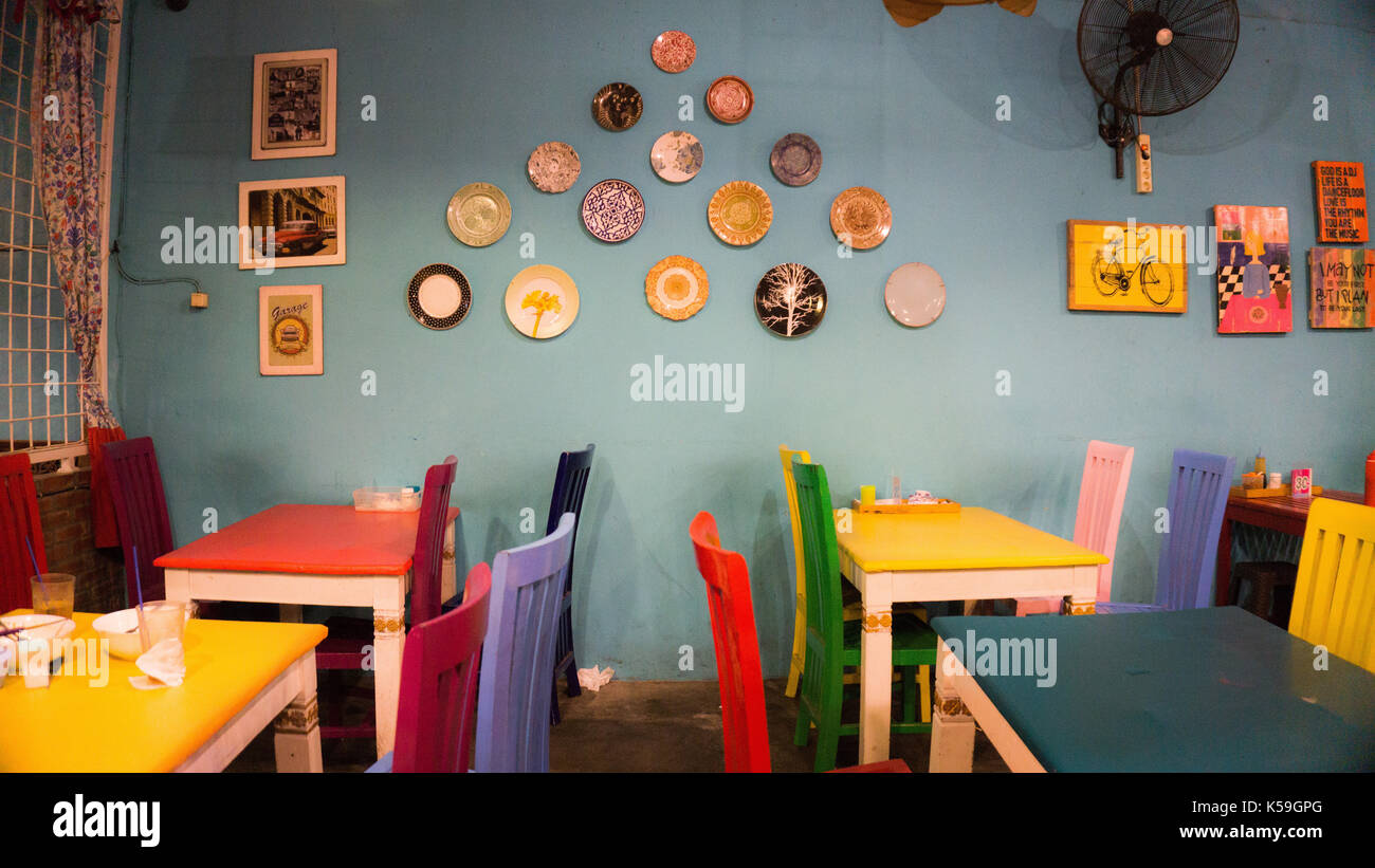 A Colorful Place to Eat Stock Photo