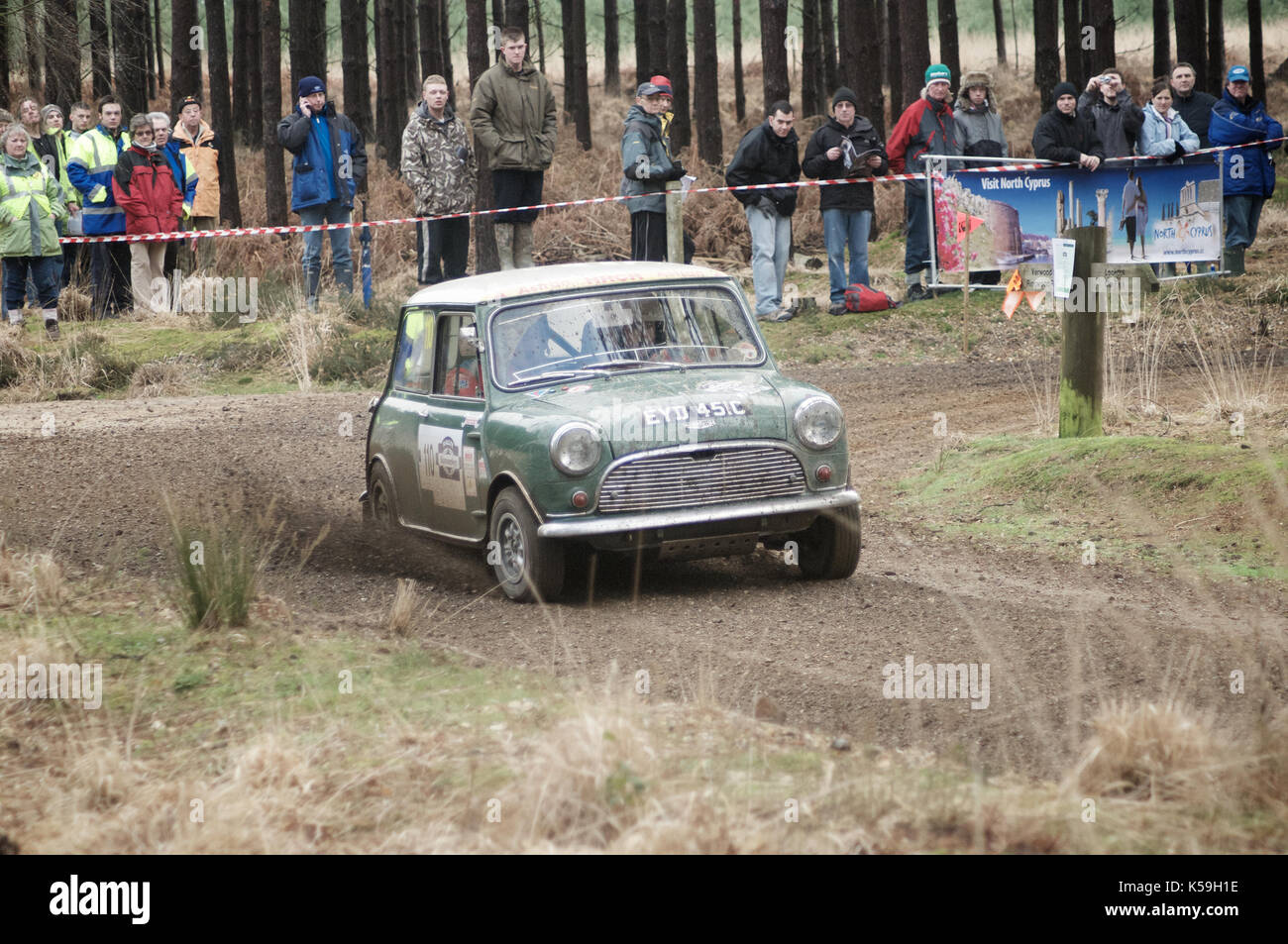 Wareham Rally Stage Map Rally Car on Wareham forest stage of the Sunseeker Rally 2011 Stock ...