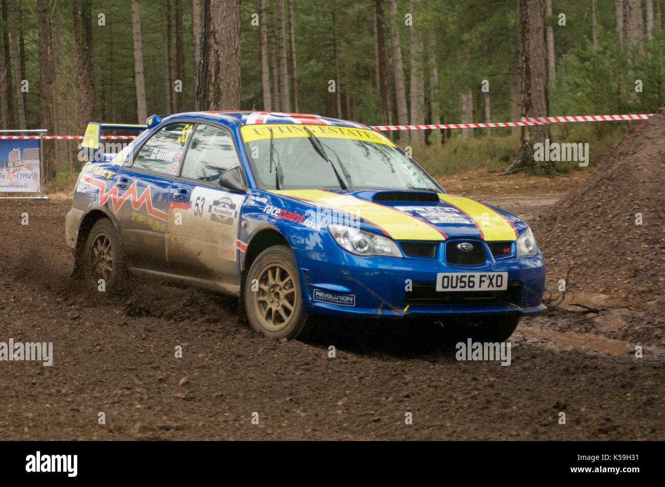 The forest rally stage hi-res stock photography and images - Alamy