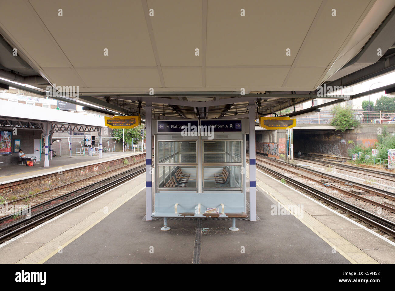 New Cross railway station in London Stock Photo