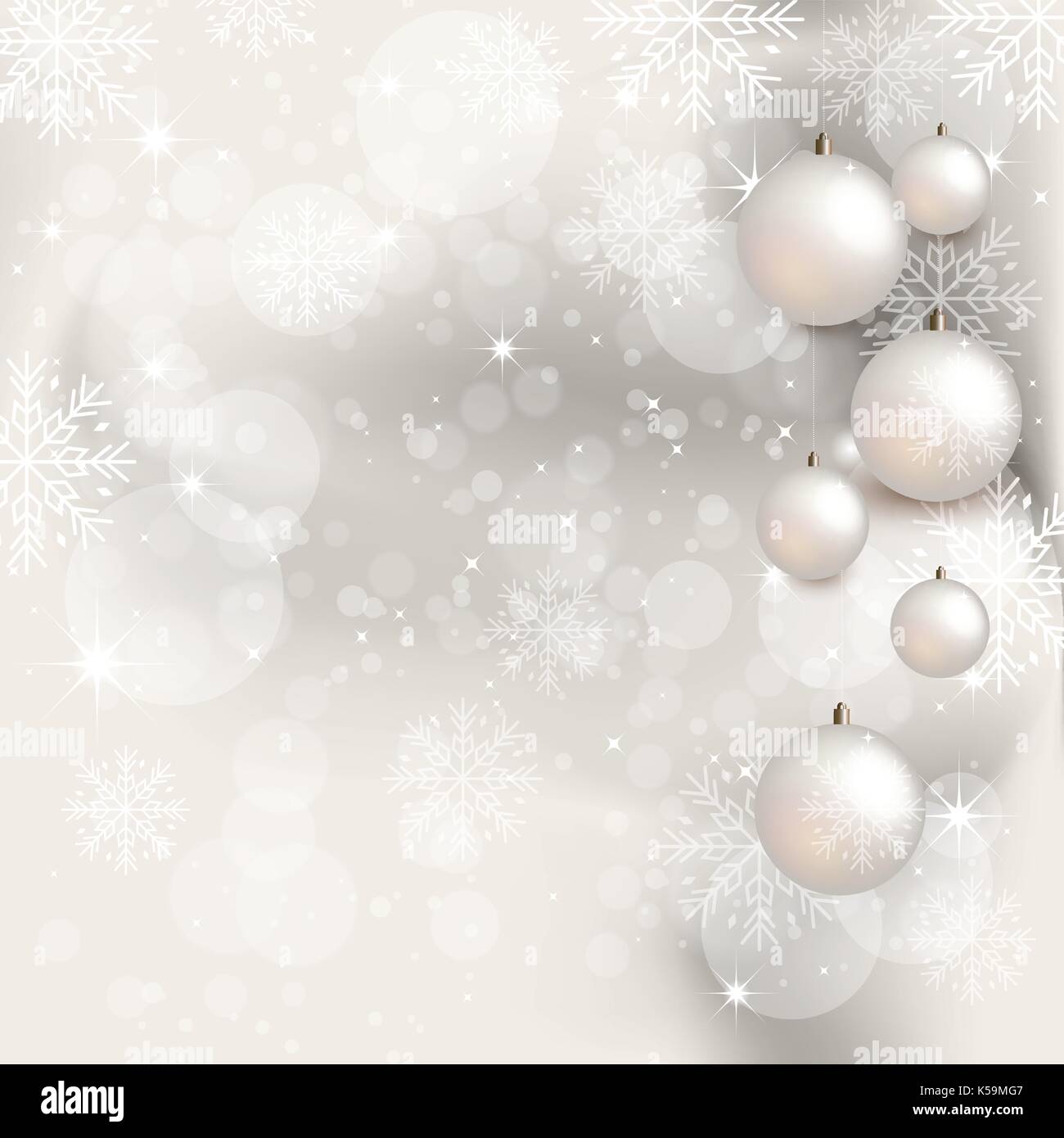 Christmas Background with Balls Stock Vector Image & Art - Alamy