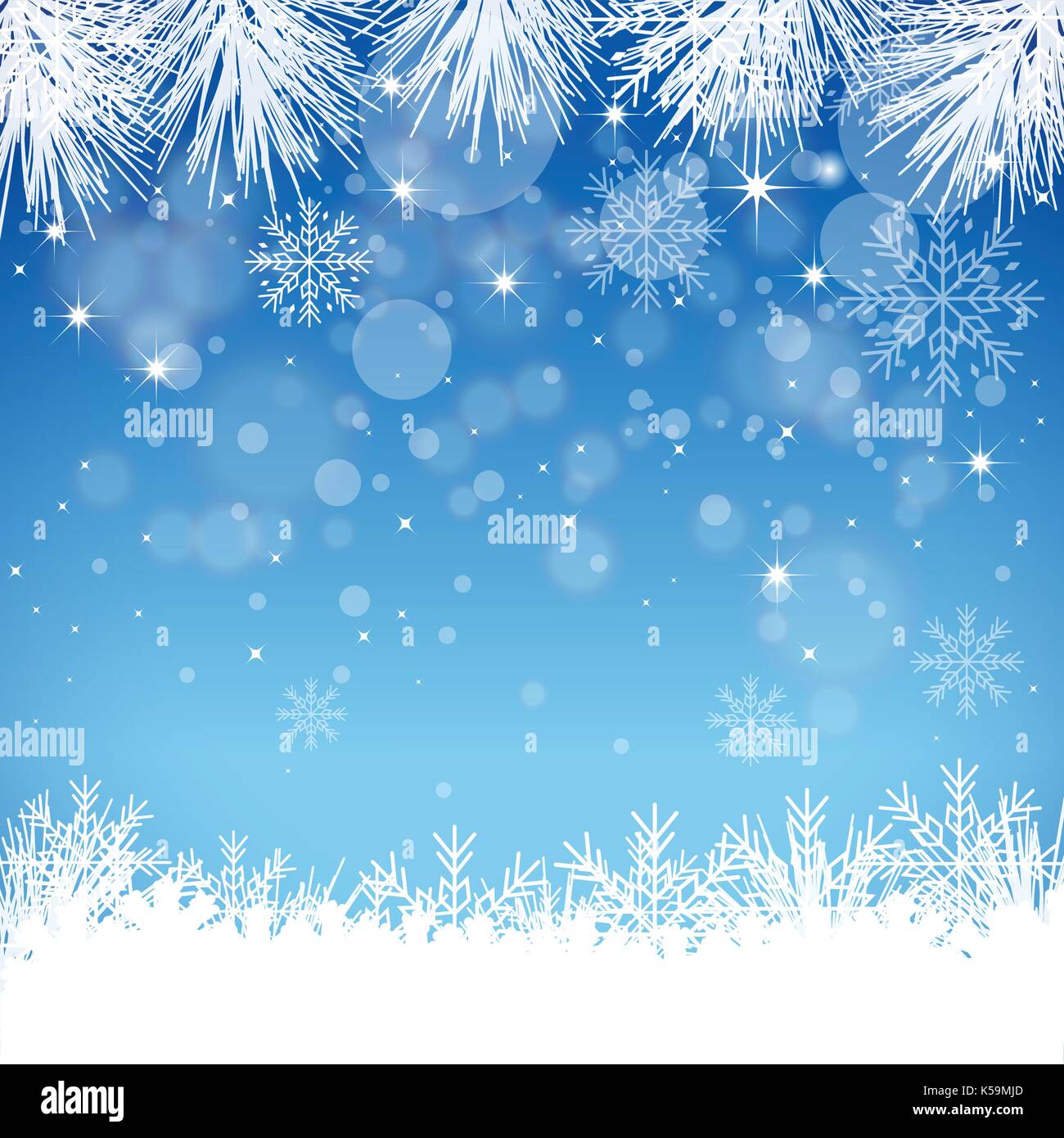 Snowflake Background Stock Vector