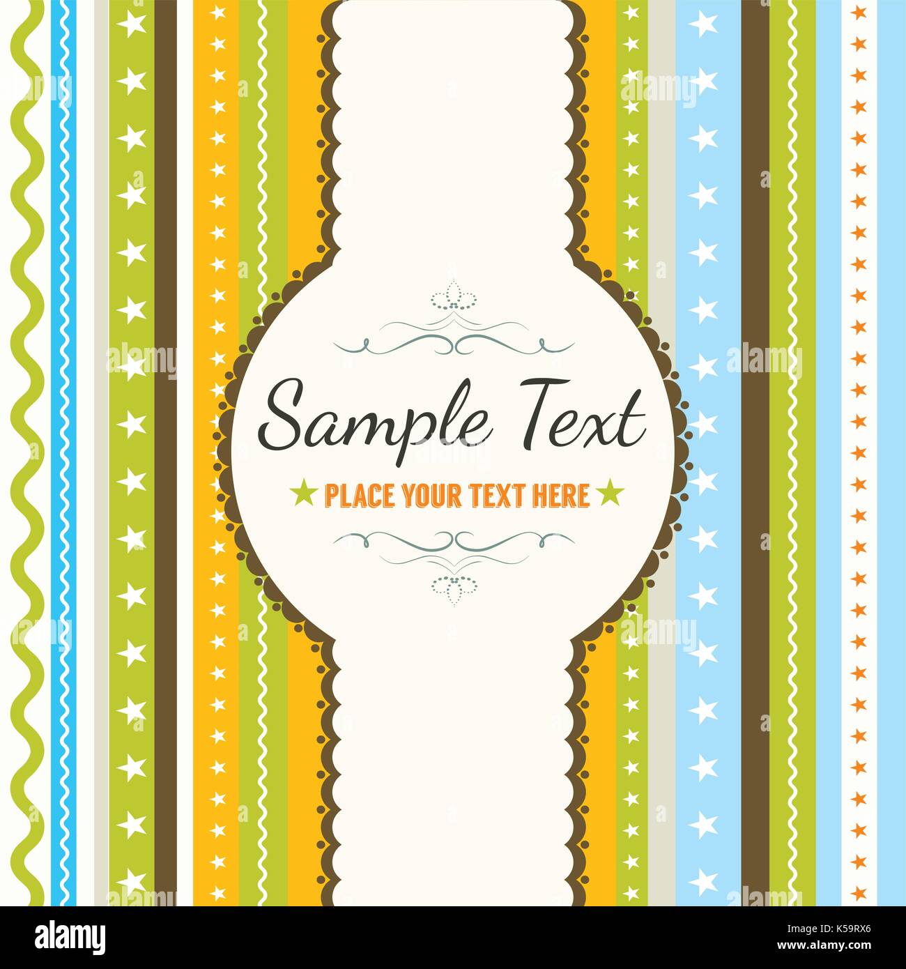 Vector illustration of an abstract retro background Stock Vector Image ...