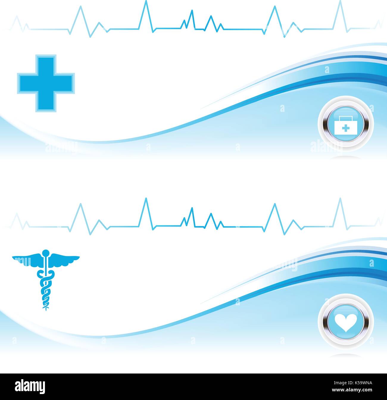 Blue Medical Banner Stock Vector