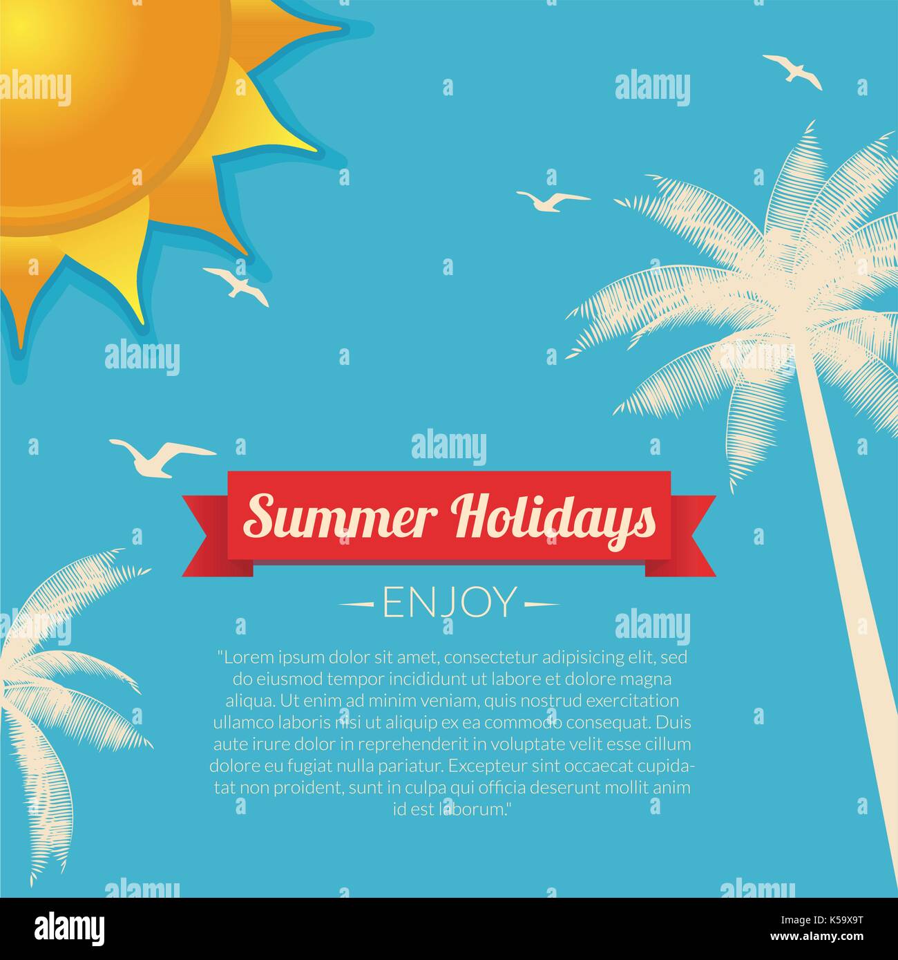 Summer Holidays Stock Vector