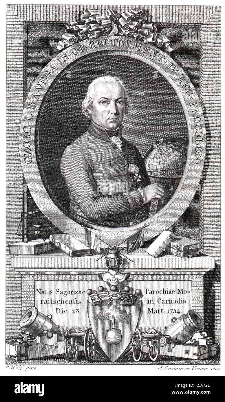 JURIJ VEGA (17541802) Slovenian artillery officer,, physicist and