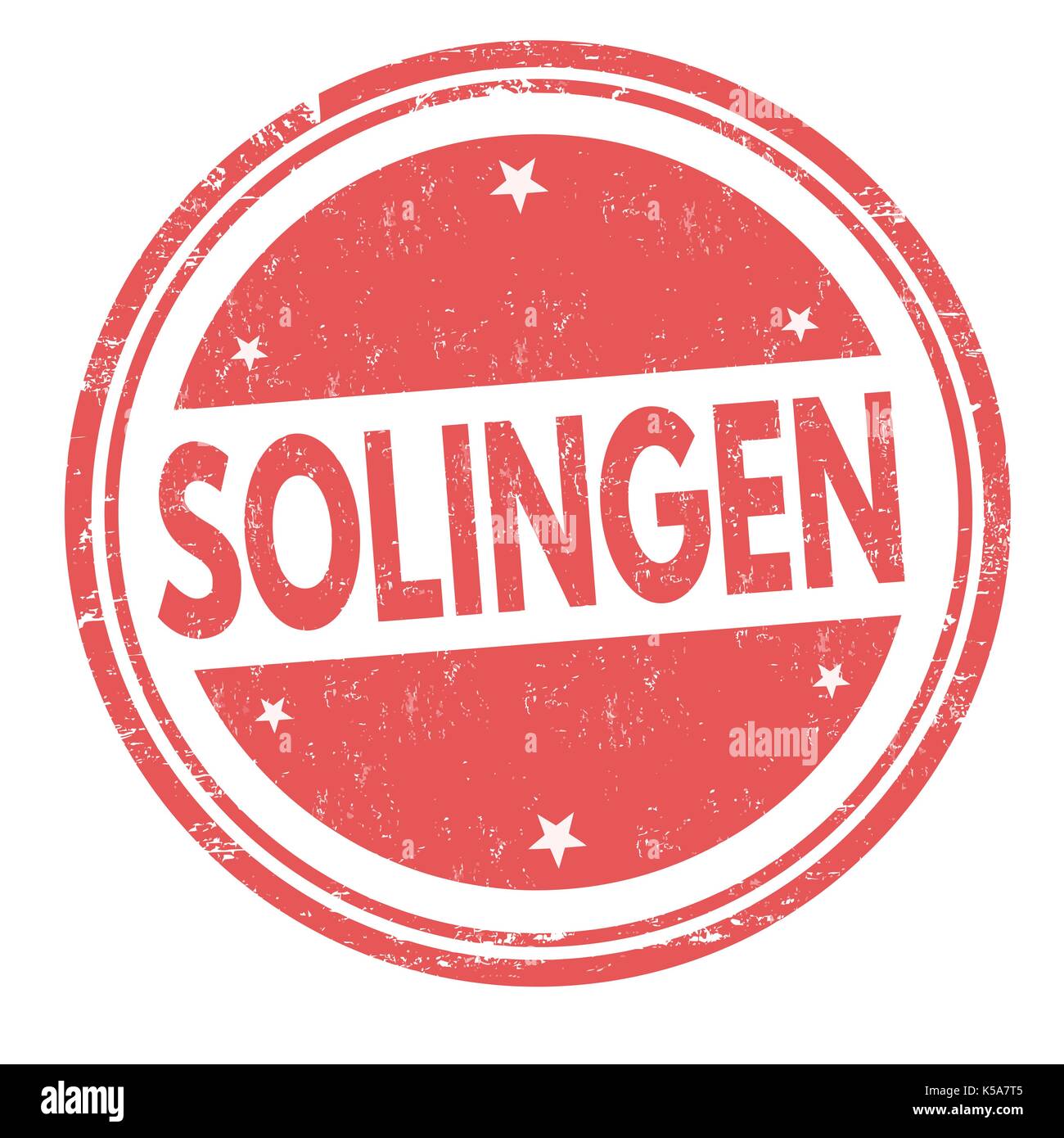 Solingen sign or stamp on white background, vector illustration Stock Vector