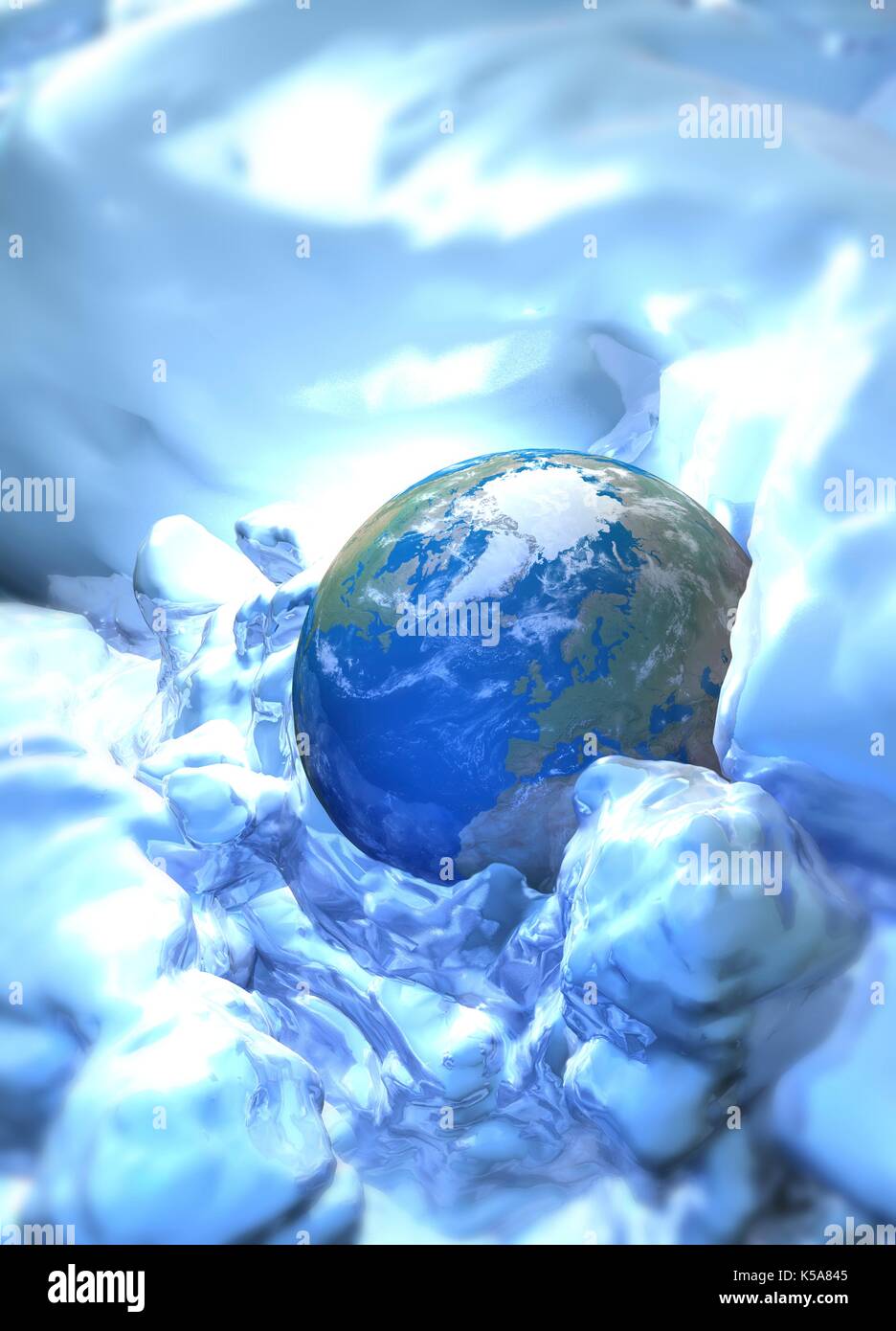 Global warming, conceptual illustration. Stock Photo