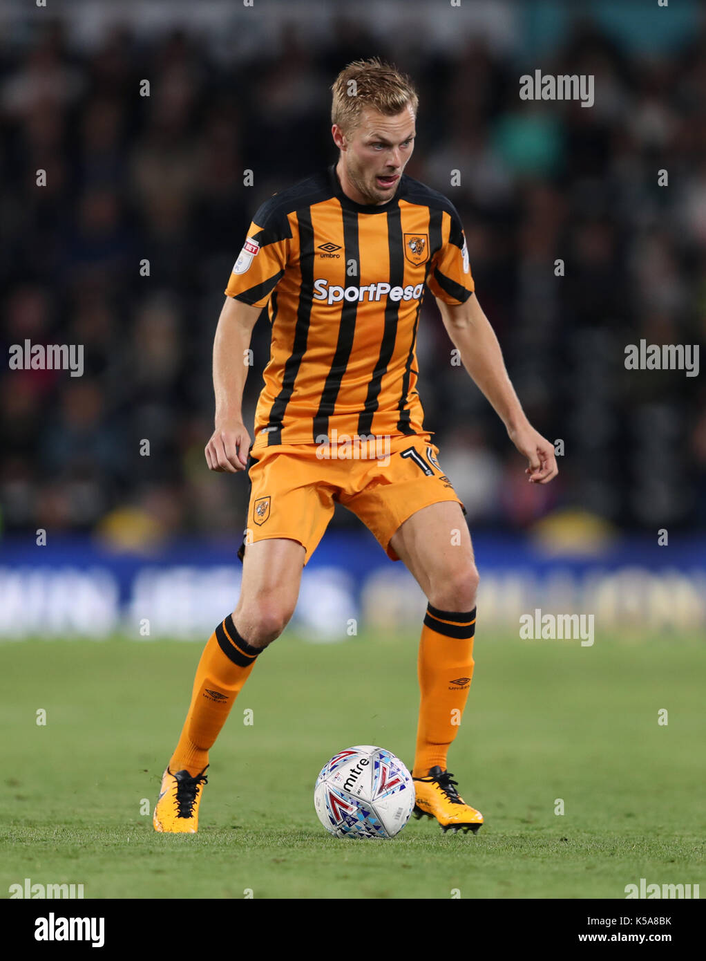 Hull City S Sebastian Larsson During The Sky Bet Championship Match Stock Photo Alamy