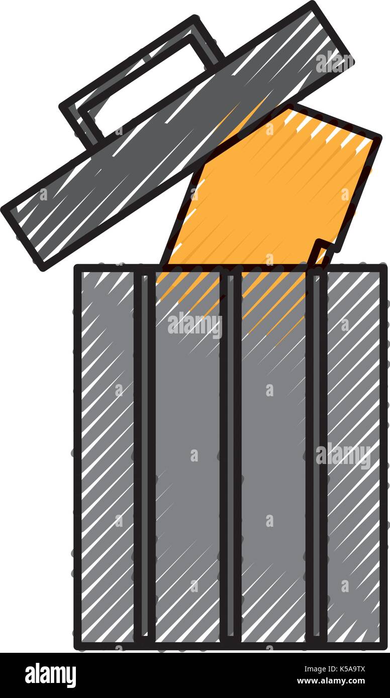trash can recycle information folder file data Stock Vector Image & Art