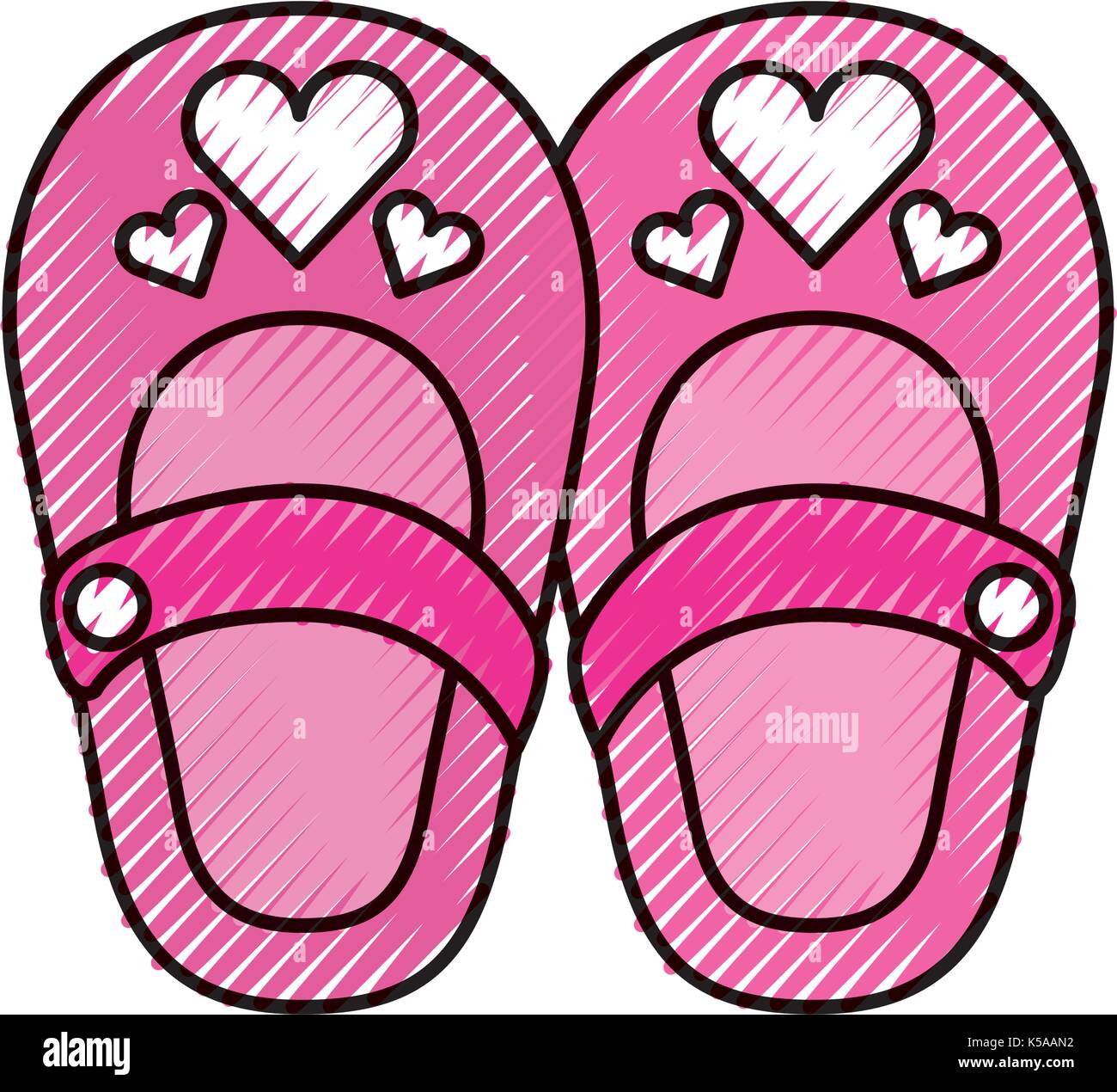 Baby booties illustration Cut Out Stock Images & Pictures - Alamy