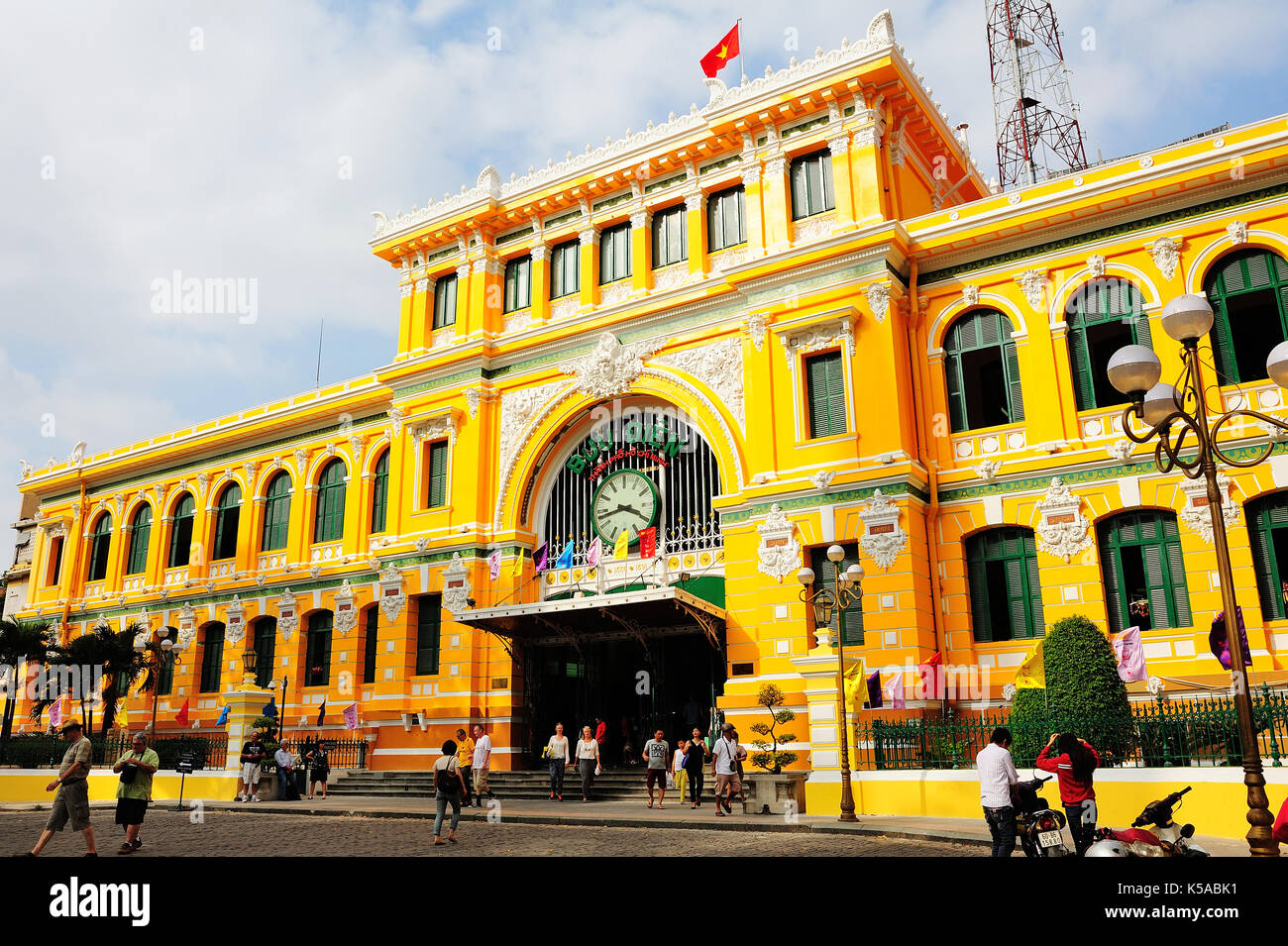 Ho Chi Minh,Vietnam Feb 25,2015 Saigon Central Post Office is located at Ho Chi Minh, Vietnam