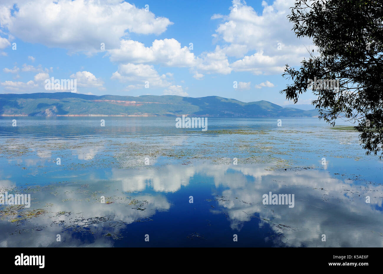 Erhai Lake scenery in Yunnan province of China. Stock Photo