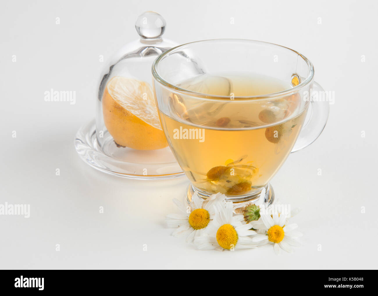 Cup of chamomile tea Stock Photo - Alamy