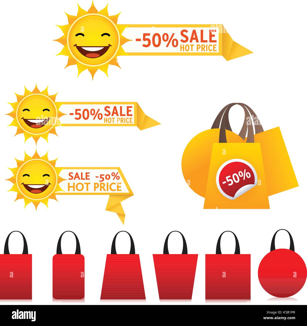 End Of Summer Sale Stock Vector