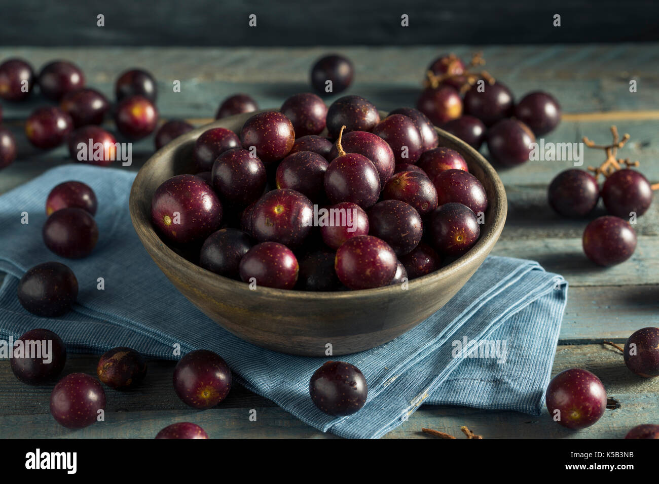 Homemade Sweet Muscadine Grapes in a Bowl Stock Photo Alamy